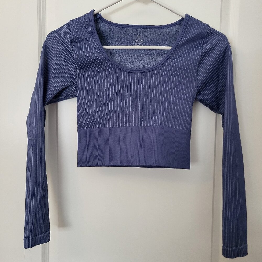 Offline by Aerie Seamless Cropped Long Sleeve Tee